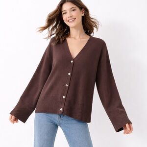 Gap Oversized Brown Cardigan